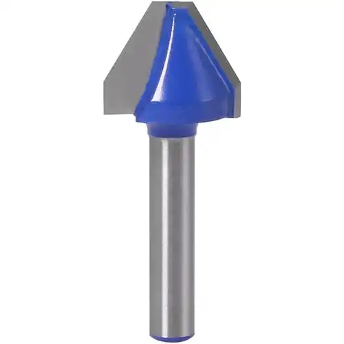 60度平底v型刀木工铣刀开槽刀槽口刀修边机刀头60°度槽