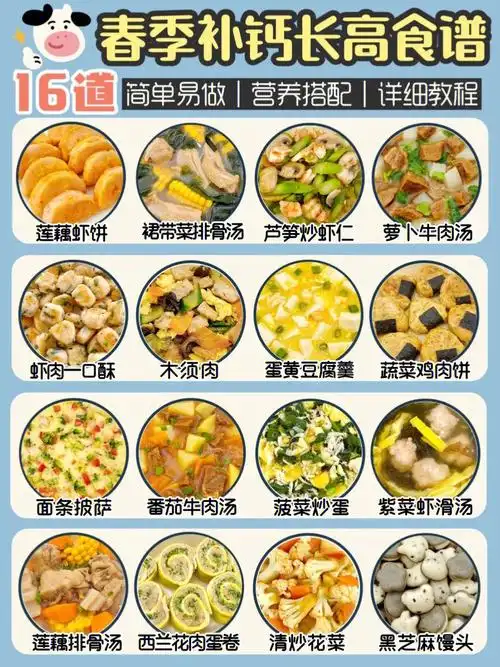 16款春季长高高食谱‼️营养搭配下饭菜合集