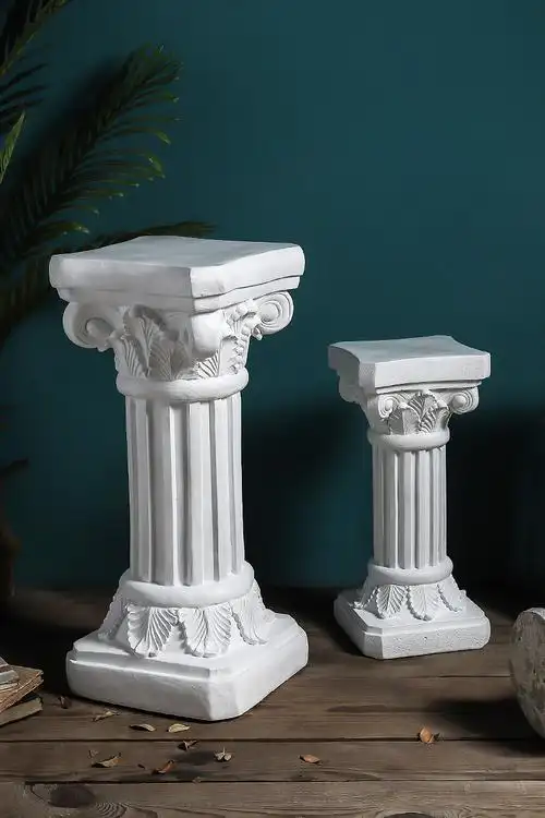 厂家直销欧式柱子户外石膏方形罗马婚庆花架路引底座落地庭院摆件