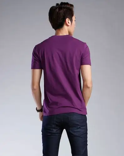 大码女装紫色t恤短袖体恤