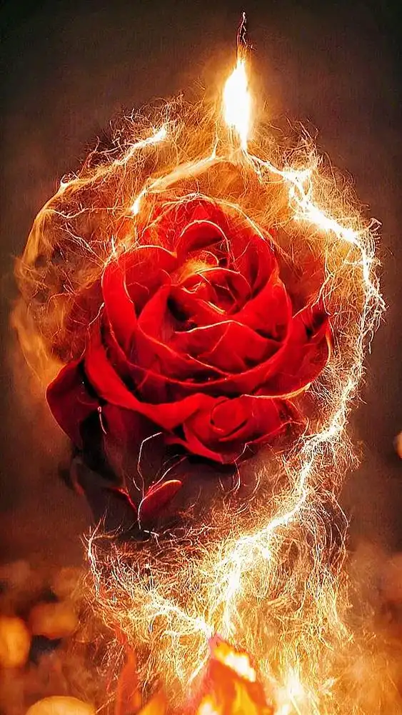 火玫瑰有三个花语,一是用我的热情抚平你受伤的心,二是无忧无愁 - 抖