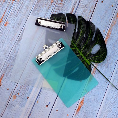 梵熙娅 a4半透明板夹文件夹a5票据夹a6点餐夹学生b5书本夹子彩色书写