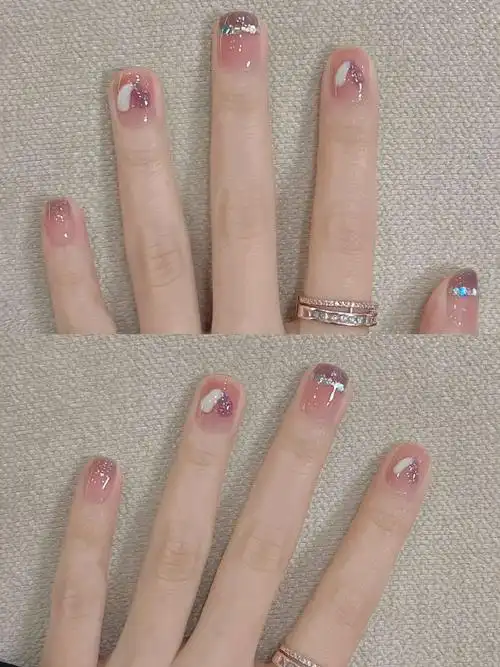 超好看的美甲 美甲分享 短指甲也