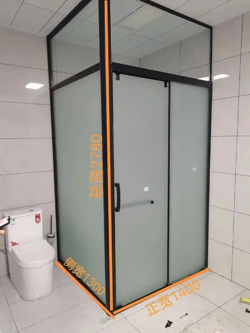 自建房淋浴隔断.正宽1400,侧宽1300,总高2780,客 - 抖音