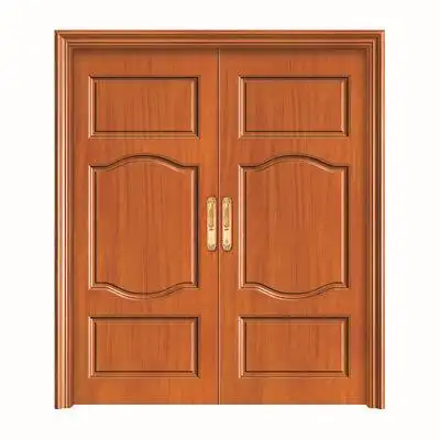 厂家直销实木大门 双开别墅实木大门 室内实木大门套装双开门定做