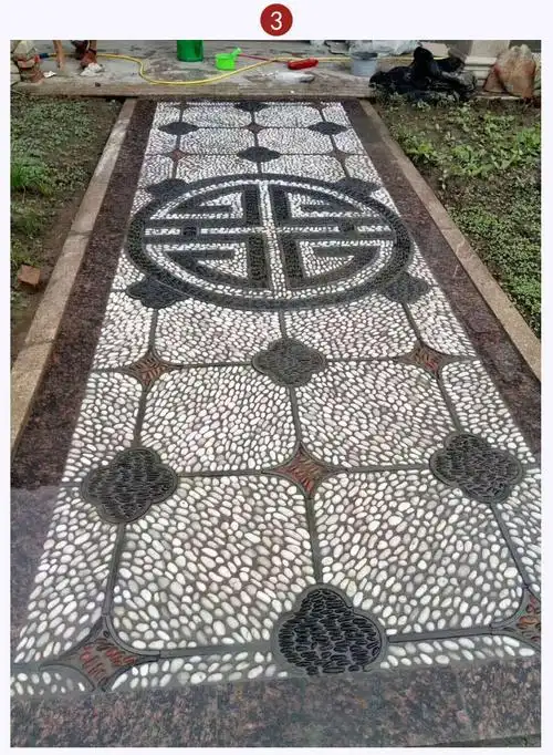 鹅暖石白色抛光鹅卵石庭院花园铺路铺地大小石头户外阳台造景雨花石50