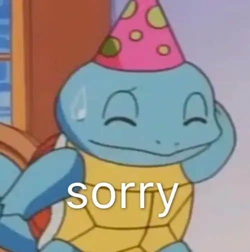 sorry杰尼龟杰尼龟表情包卡通表情