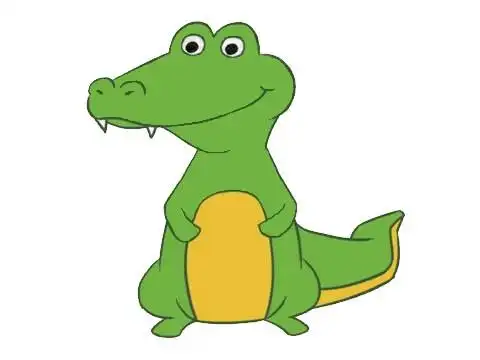 鳄鱼简笔画图片大全作品三