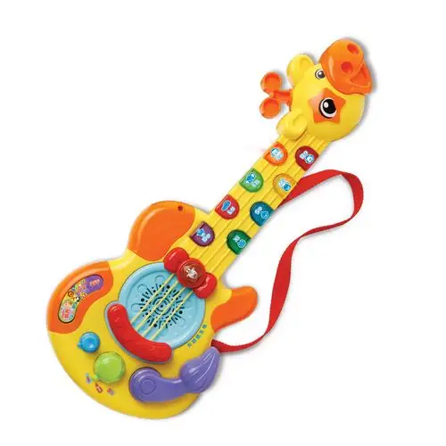 vtech伟易达长颈鹿吉他 儿童吉他双语音乐电子乐器可弹奏录音玩具
