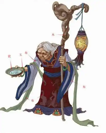 在中国的古代传说里,孟婆是地府中专司掌管,把生魂抹去记忆的阴使