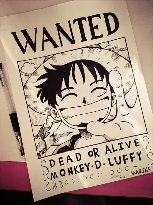 海贼王路飞悬赏令