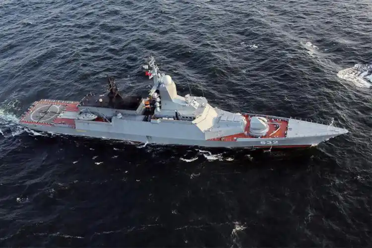 "海上联合-2021演习"记录(下),新锐轻骑20385型护卫舰