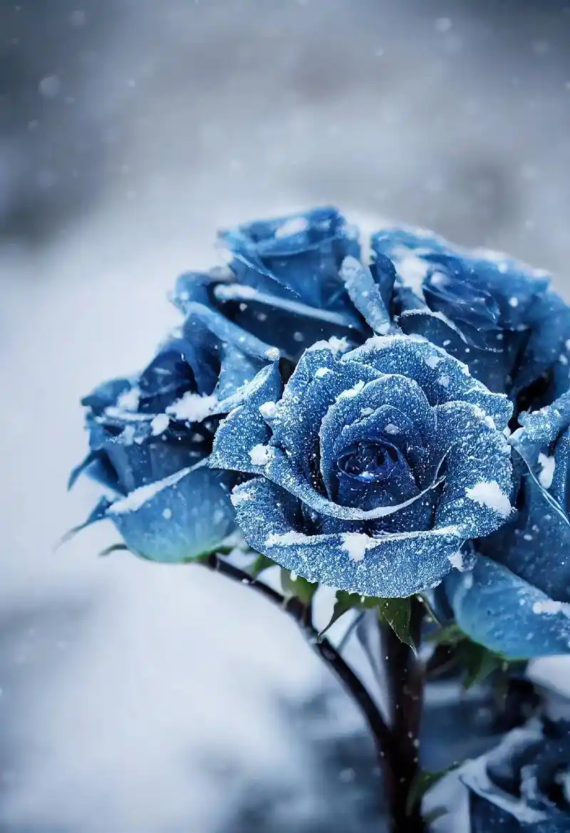 碎冰蓝玫瑰