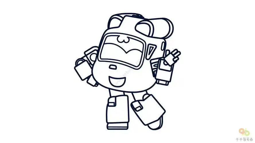 小爱搜索简笔画