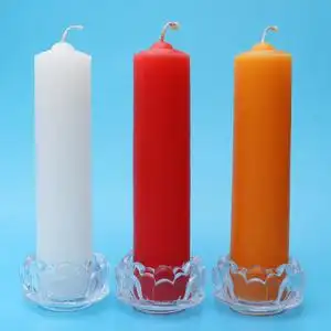 特大粗白蜡烛家用无烟无味照明应急红黄色上供佛烧香祈福烛台婚礼