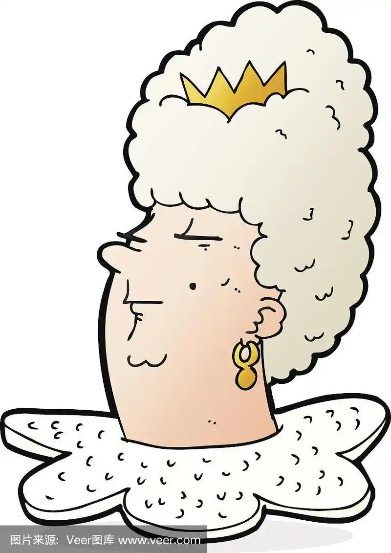 贞德,卡通,伊丽莎白二世,矢量,图像