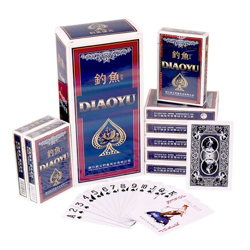 钓鱼扑克牌603纸质扑克10副装家庭休闲掼蛋斗地主跑的快娱乐纸牌 钓鱼