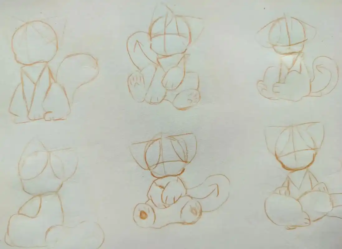 一些动作姿势参考/画质糊,勉强下.#兽设绘画 #兽设动作教程 - 抖音