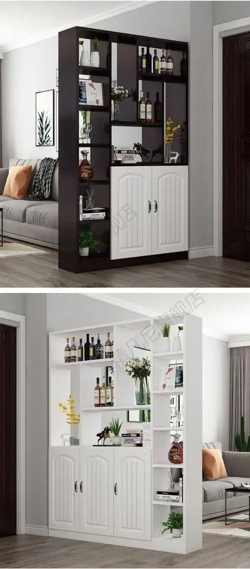 虎雀huque进门玄关柜隔断酒柜客厅家用鞋柜置物架现代简约屏风装饰柜