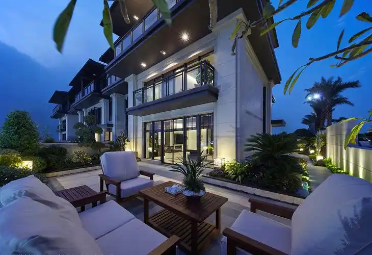 新中式独院民居别墅建筑外观效果图现代仿古三层四合院布局设计图大全