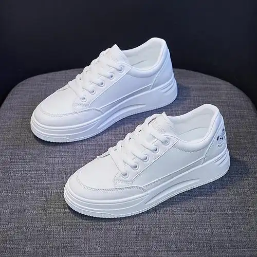 跨馬kyma 2021夏季女鞋子女舒适透气网面鞋白色鞋子女白色板鞋小白鞋