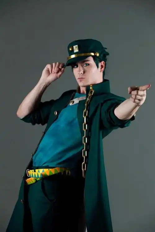 jojo的奇妙冒险cosplay身材还原,浑身健壮的肌肉身体完美展现