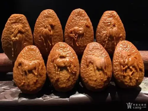 点毛马到成功手串,南工曹乐款带落款 带证书 - 核雕 - 杂项 - 华夏