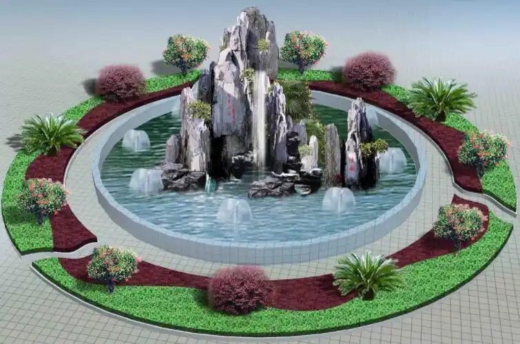 景观假山喷泉假山水池假山制作公司(图文)