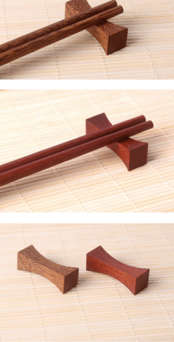 厂家直销 日式筷架筷托 中式鸡翅红檀实木筷子架筷子托餐具搭配