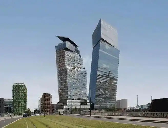 让努维尔打造巴黎第三高楼倾斜双子塔重塑天际线