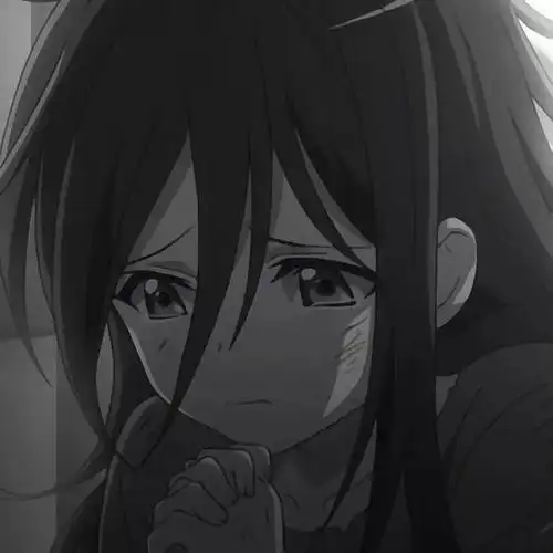 动漫女头暗黑丧系女生头像