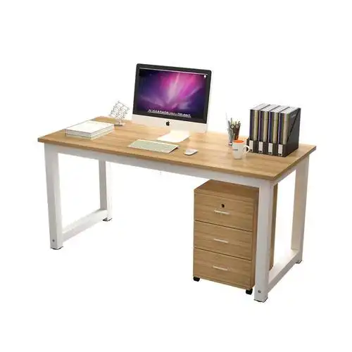 肃音电脑桌963 圆角简易电脑桌钢木书桌时尚简约长条办公桌台式家用写