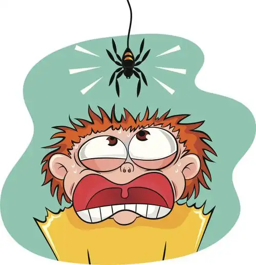 男孩,绘画插图,卡通,恐惧,怪异插画素材_id:103215750