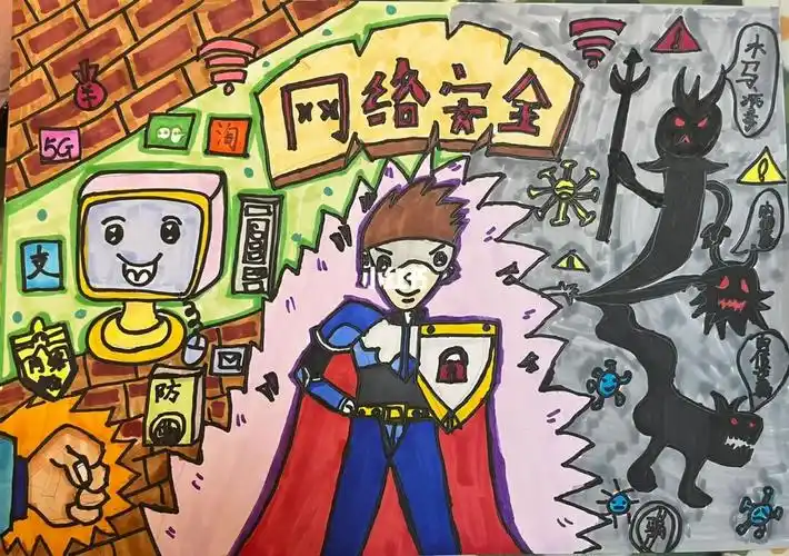 网络安全绘画主题