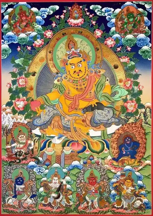 黄财神是藏传佛教中的一位神明,被认为是财富和幸运的象征.