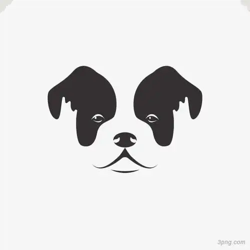 卡通可爱狗头图png素材透明免抠图片-装饰效果