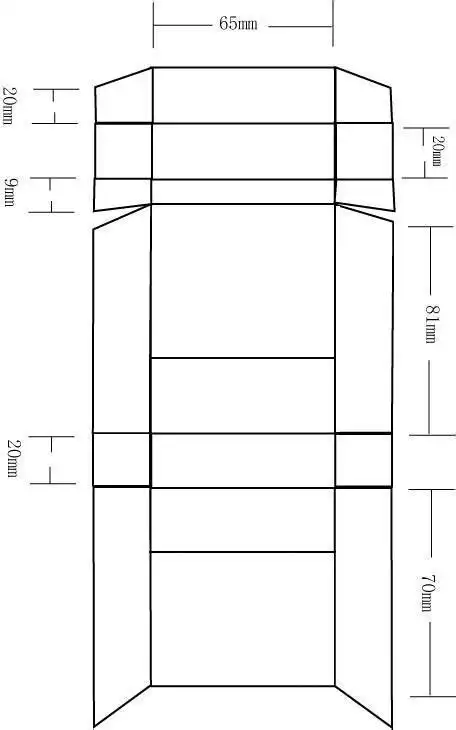 纸盒 展开尺寸图 (第1页) - 图说健康