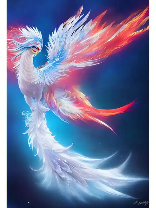 ai绘画关键词青鸾神鸟凤凰