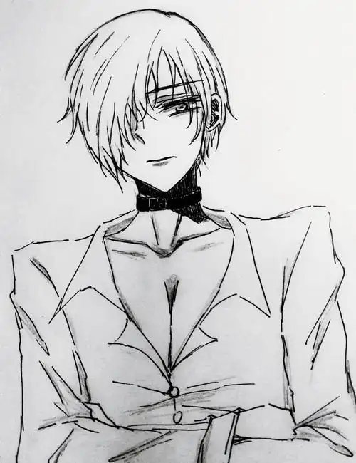 暴走0八神庵简笔画步骤