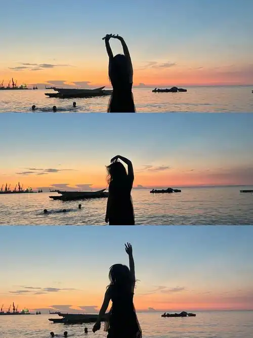 海边拍照姿势学起来