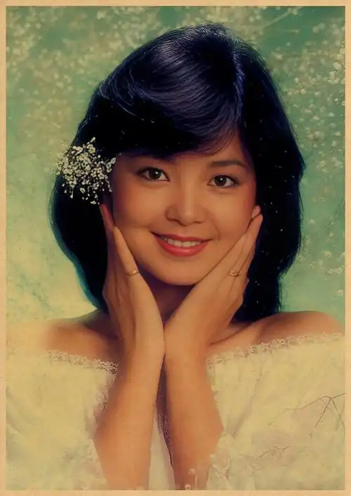 8090年代港台明星复古怀旧海报复古文艺牛皮纸装饰画酒吧壁画画芯