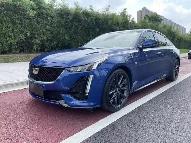 长沙2020年10月凯迪拉克ct52020款改款28t铂金运动版蓝色手自一体