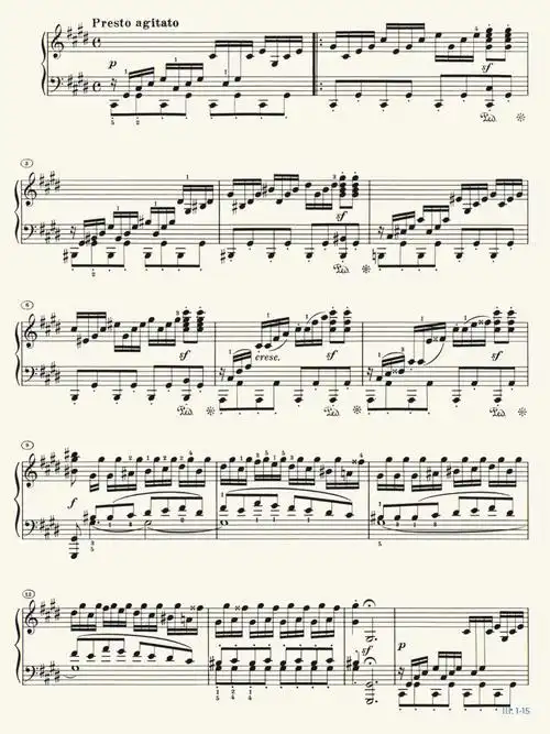 贝多芬月光奏鸣曲第三乐章