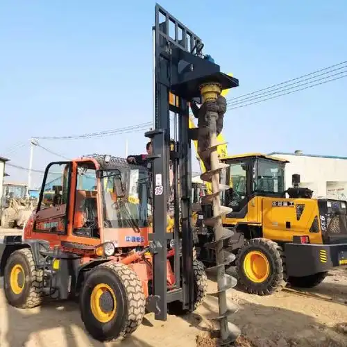 供应5吨越野叉车抓钢管专用四驱叉车黑龙江鹤岗