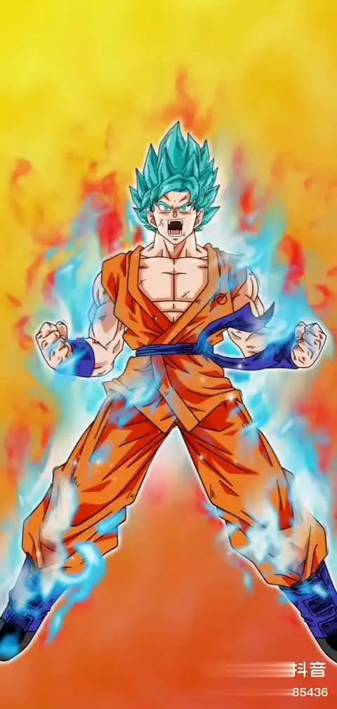 送你一张一张动态壁纸 龙珠超悟空超级赛亚人蓝色