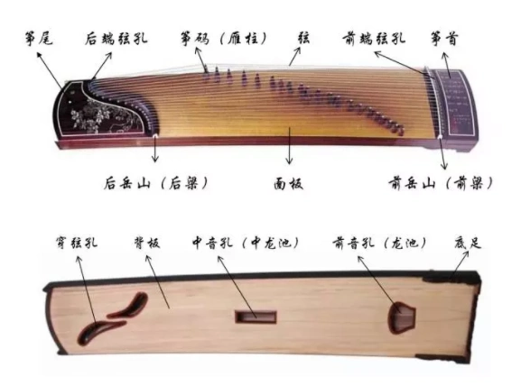 古筝21弦认弦图运用标准发音器小字一组a1音