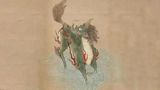 山海经神兽:獬豸兽,如牛似麒麟,能识善恶忠奸