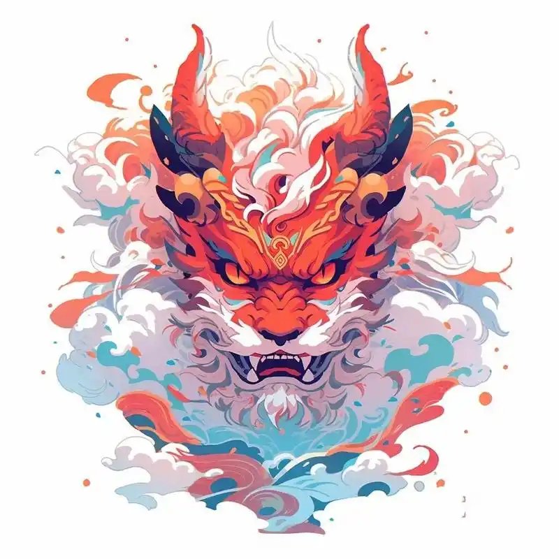 每日制作一款新头像--麒麟头像 这款是今天的麒麟系列的终章,算是各种