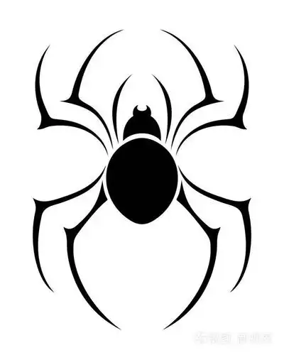一只蜘蛛的黑色剪影.矢量图插画-正版商用图片01cpqp-摄图新视界