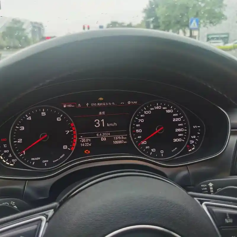 奥迪a6仪表点亮故障灯,更换水泵,故障解决. - 抖音